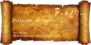 Polczer Ábel névjegykártya
