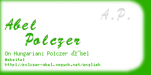 abel polczer business card